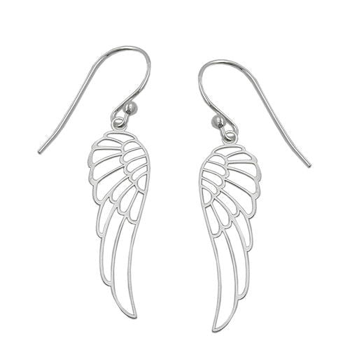 Ohrringe Ohrhaken Flügel filigran Silber 925