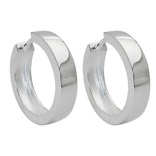 Creolen 17x4mm KlappCreolen Silber 925