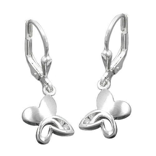 Ohrringe Brisur Schmetterling Silber 925