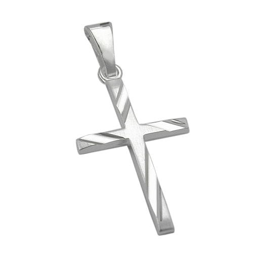 Anhänger Kreuz diamantiert Silber 925