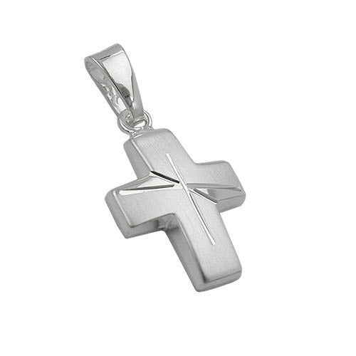 Anhänger Kreuz diamantiert Silber 925