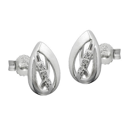 Ohrstecker mit Zirkonia Silber 925