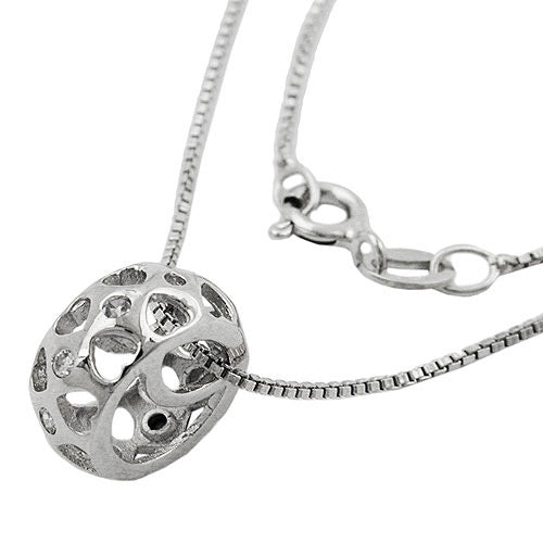 Collier rhodiniert Silber 925