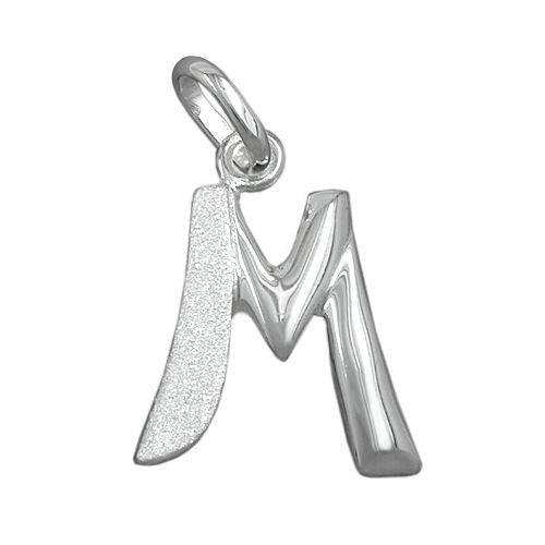 Anhänger Buchstabe M Silber 925