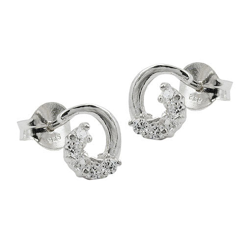 Ohrstecker mit Zirkonia Silber 925