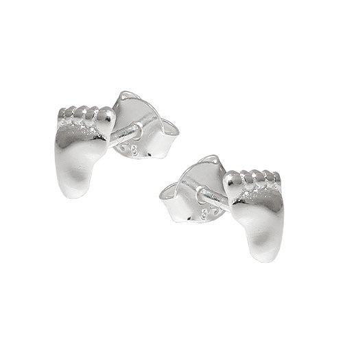 Ohrstecker Füße rechts-links Silber 925
