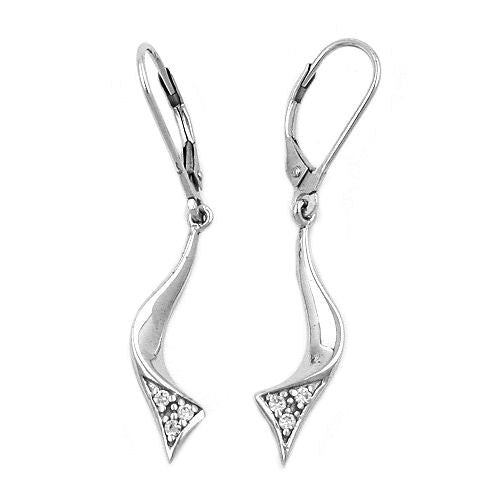 Ohrringe Brisur rhodiniert Zirkonia Silber 925
