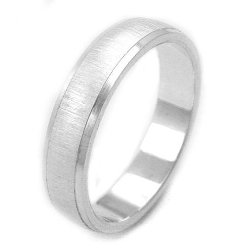 Ring mattiert Ränder diam glänzend 925