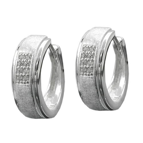 Creolen mit Zirkonia Silber 925