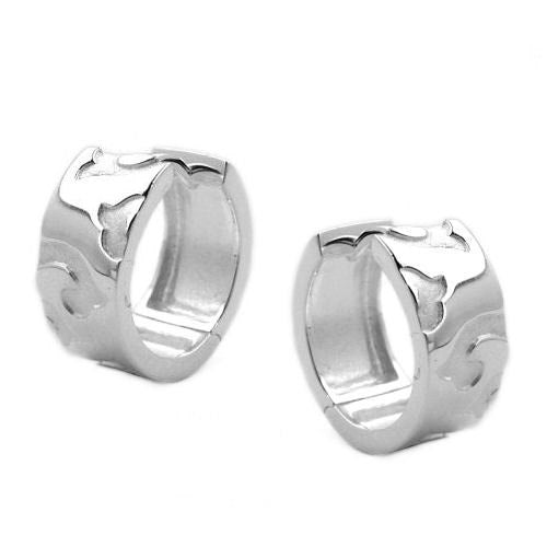 Creolen teilmattiert Silber 925