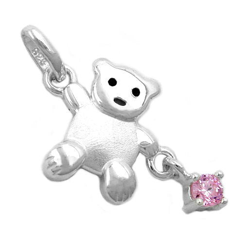 Anhänger Bär mit Zirkonia Silber 925
