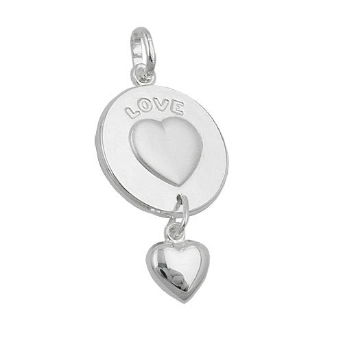 Anhänger LOVE eingraviert Silber 925