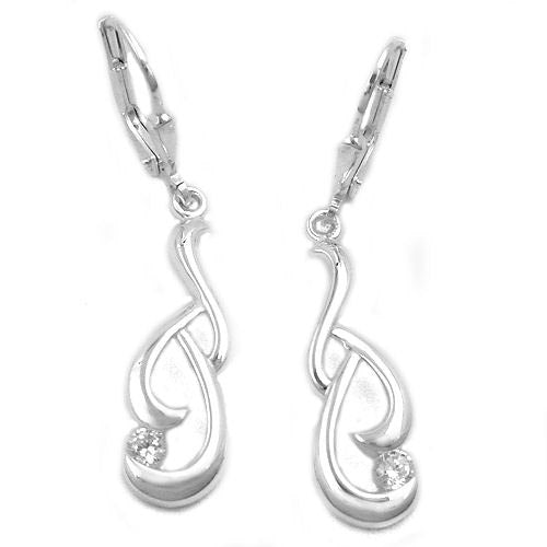 Ohrringe Brisur mit Zirkonia Silber 925