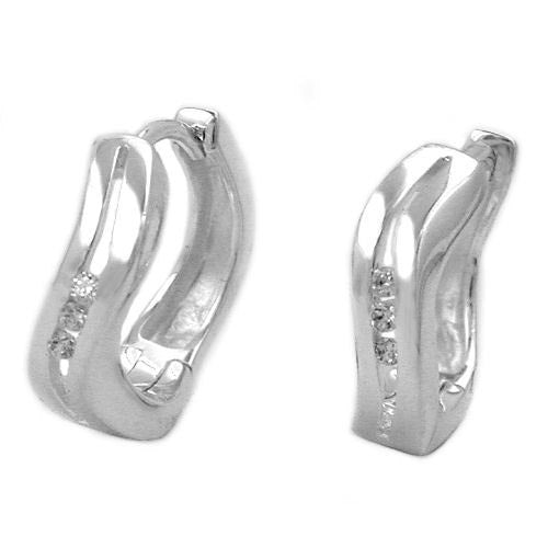 Creolen mit Zirkonia Silber 925