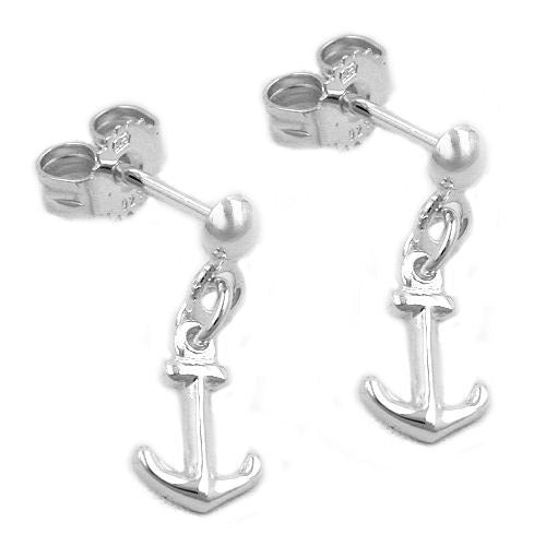 Ohrstecker mit Anker Silber 925