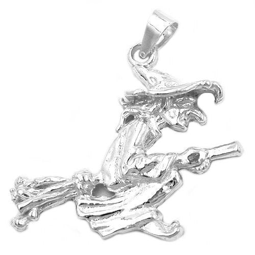Anhänger große Hexe Silber 925