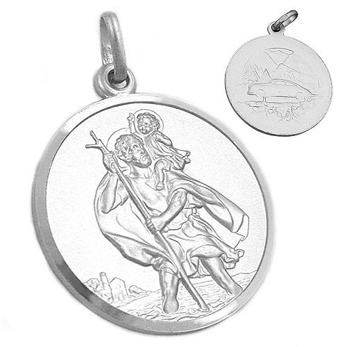 Anhänger Medaille Christophorus 925