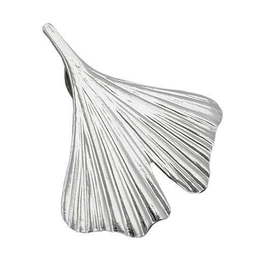 Anhänger 20mm Ginkgoblatt Silber 925