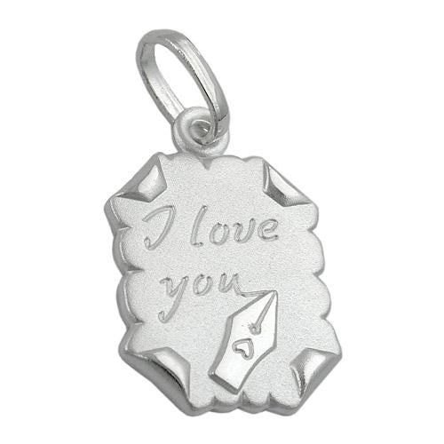 Anhänger Brief -I love you- Silber 925