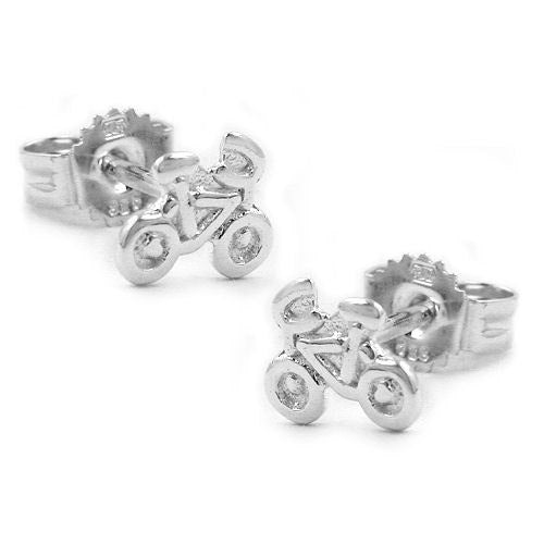 Ohrstecker Fahrrad rechts-links 925