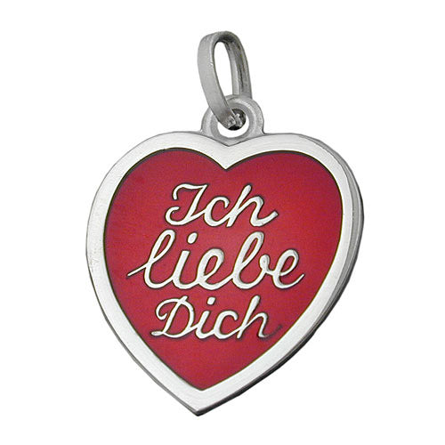 Anhänger -Ich liebe Dich- Silber 925