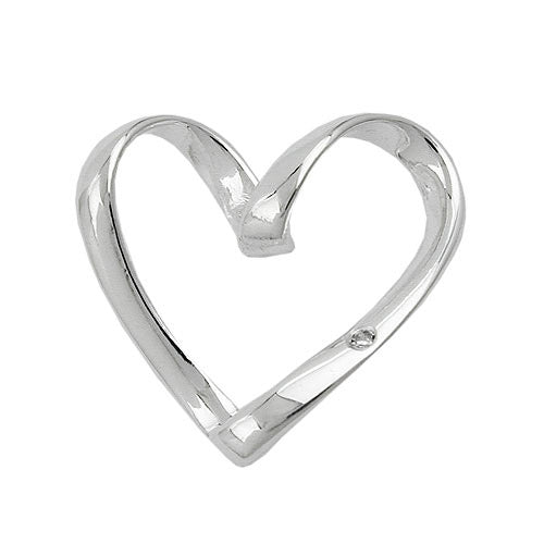 Anhänger Herz mit Zirkonia Silber 925