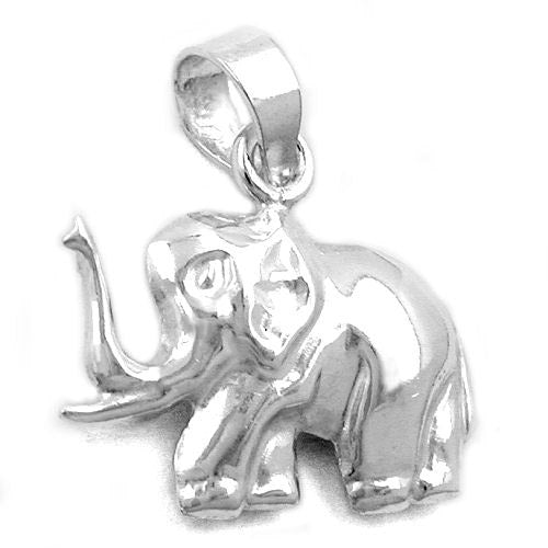 Anhänger Elefant si-glänzend hohl 925