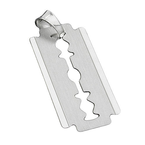Anhänger Rasierklinge Silber 925