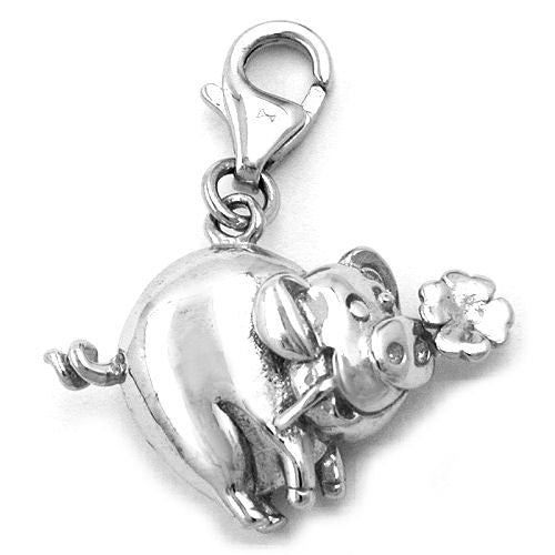 Charm Glücksschwein massiv 925