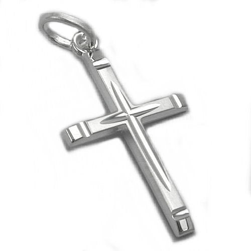 Anhänger Kreuz diamantiert Silber 925