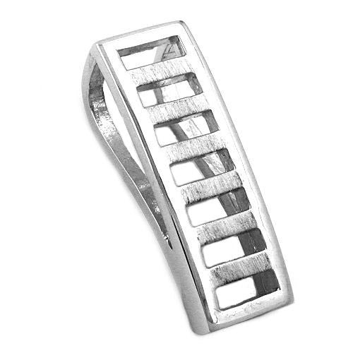 Anhänger Viereck rhodiniert Silber 925