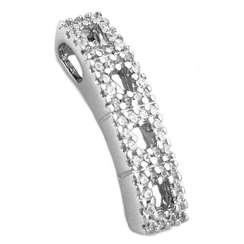 Anhänger voll mit Zirkonia Silber 925
