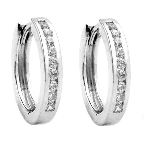Creolen mit Zirkonia Silber 925