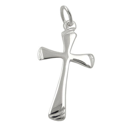 Anhänger Kreuz glänzend Silber 925