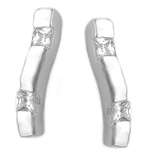 Ohrstecker mit Zirkonia Silber 925
