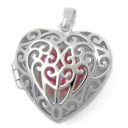 Anhänger Herz Medaillon Silber 925