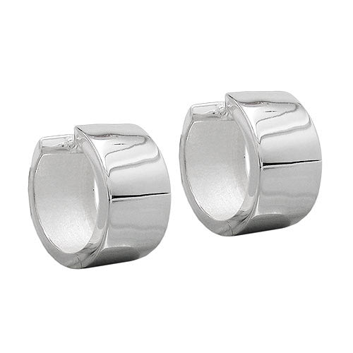 Creolen 18x10mm Klappscharnier glänzend Silber 925