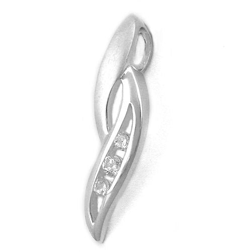 Anhänger Zirkonia matt-glänzend Silber 925