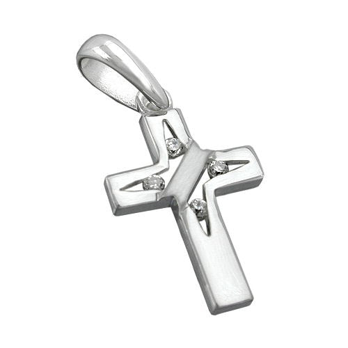 Anhänger Kreuz mit Zirkonia Silber 925