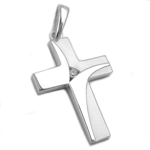 Anhänger Kreuz mit Zirkonia Silber 925