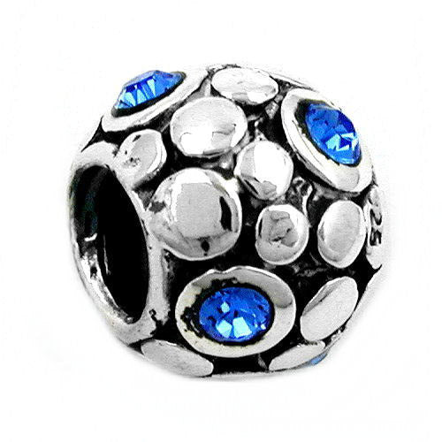 Bead blau Silber 925