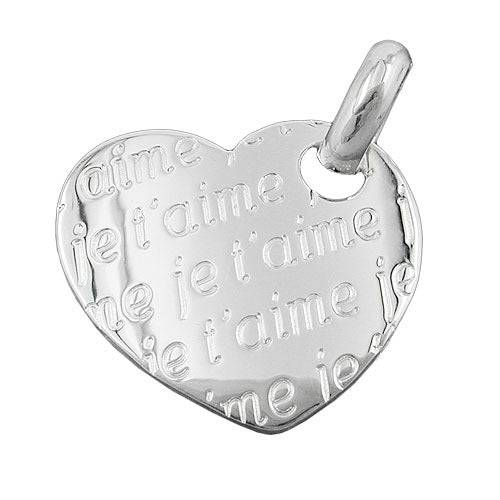 Anhänger Herz -je t- aime- Silber 925