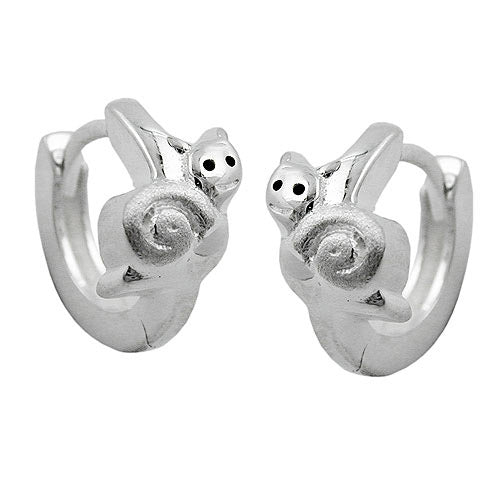 Creolen 10mm mit Schnecke Silber 925
