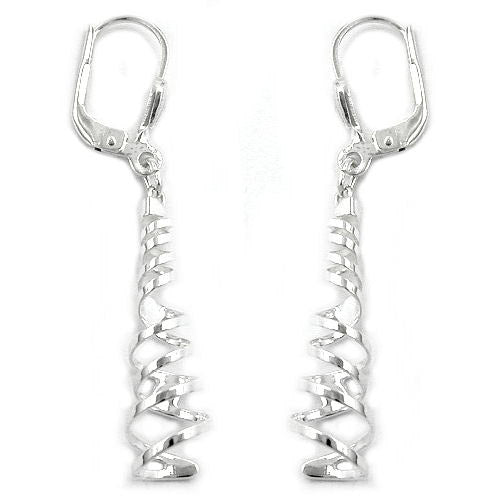 Ohrringe Brisur Spirale-durchbrochen Silber 925