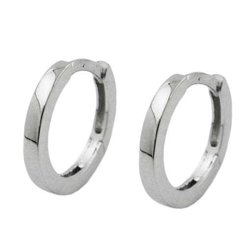 Creolen 1 5mm rhodiniert Silber 925