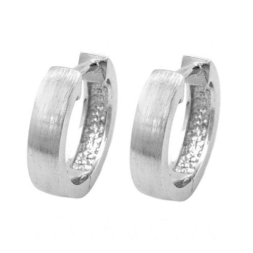 Creolen 3mm rhodiniert Silber 925