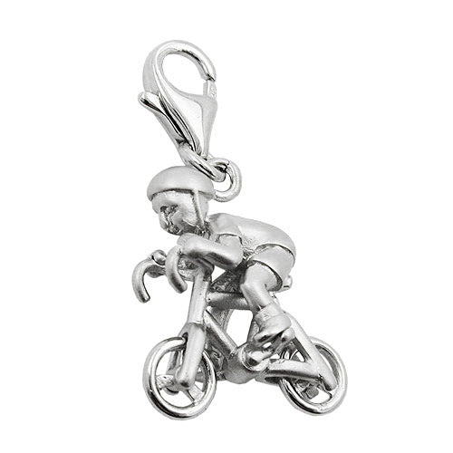 Charm Fahrradfahrer Silber 925