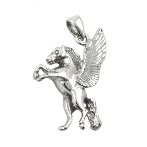 Anhänger Pferd mit Flügel Silber 925