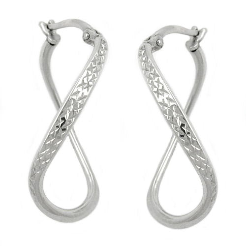 Creolen oval rhodiniert Silber 925