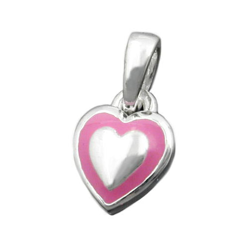Anhänger kleines Herz rosa Silber 925